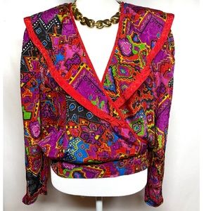 Diane Freis Georgette Blouse